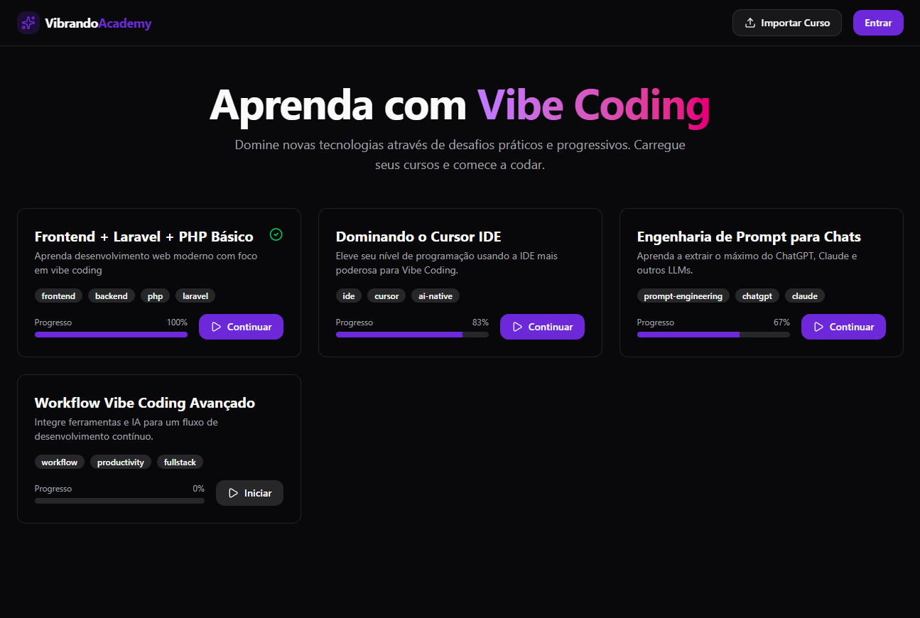 Vibrando Academy - Cursos